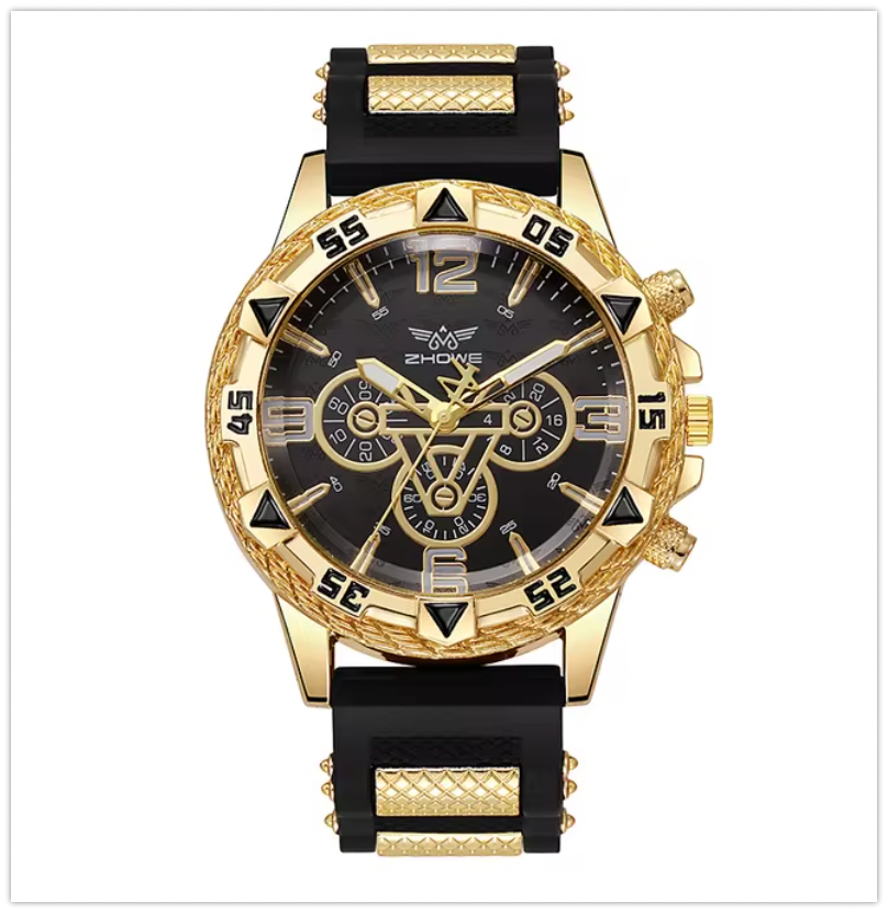 Men's Round Watches - Set of 6 with Free One Year Warranty