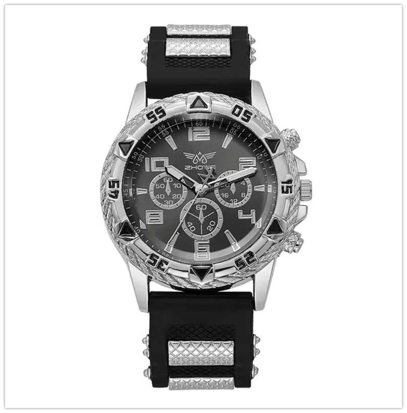 Men's Round Watches - Set of 6 with Free One Year Warranty