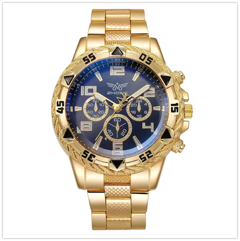 Men's Round Watches - Set of 6 with Free One Year Warranty