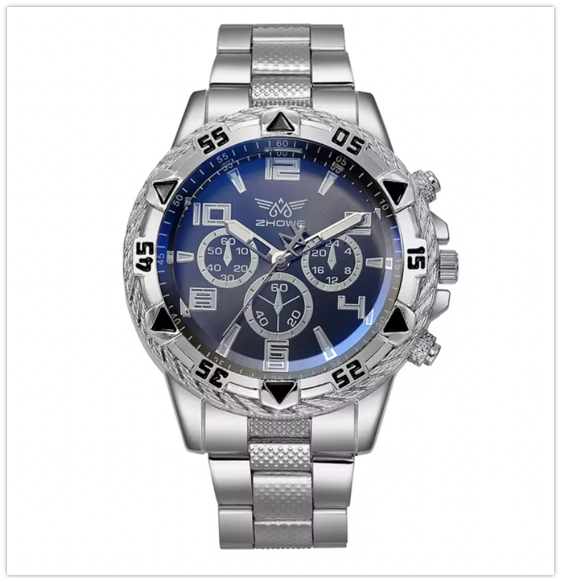 Men's Round Watches - Set of 6 with Free One Year Warranty