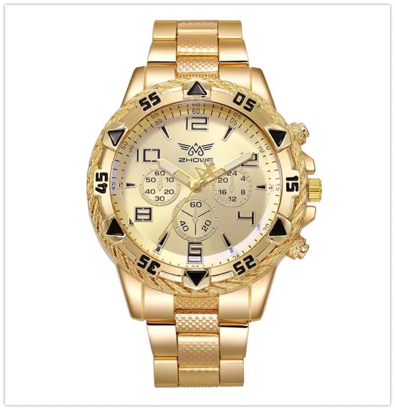 Men's Round Watches - Set of 6 with Free One Year Warranty