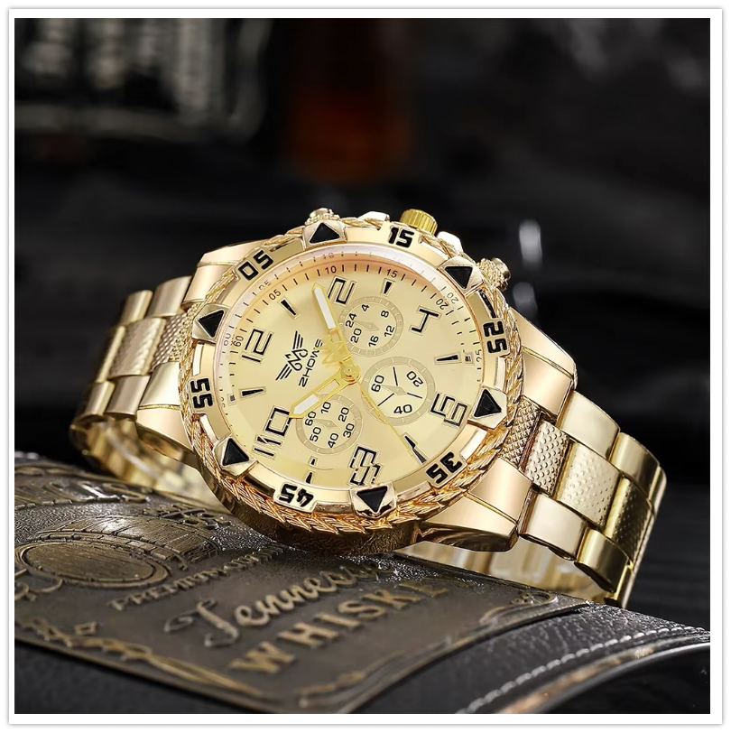 Men's Round Watches - Set of 6 with Free One Year Warranty