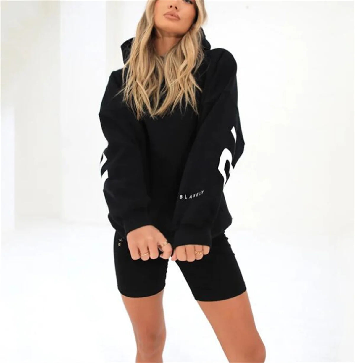 Stylish Women's Letter Hoodie