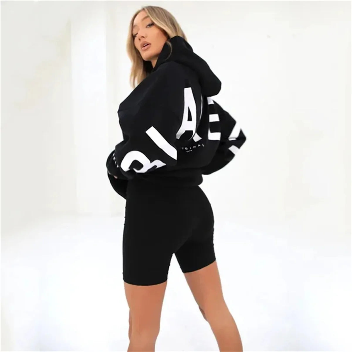 Stylish Women's Letter Hoodie